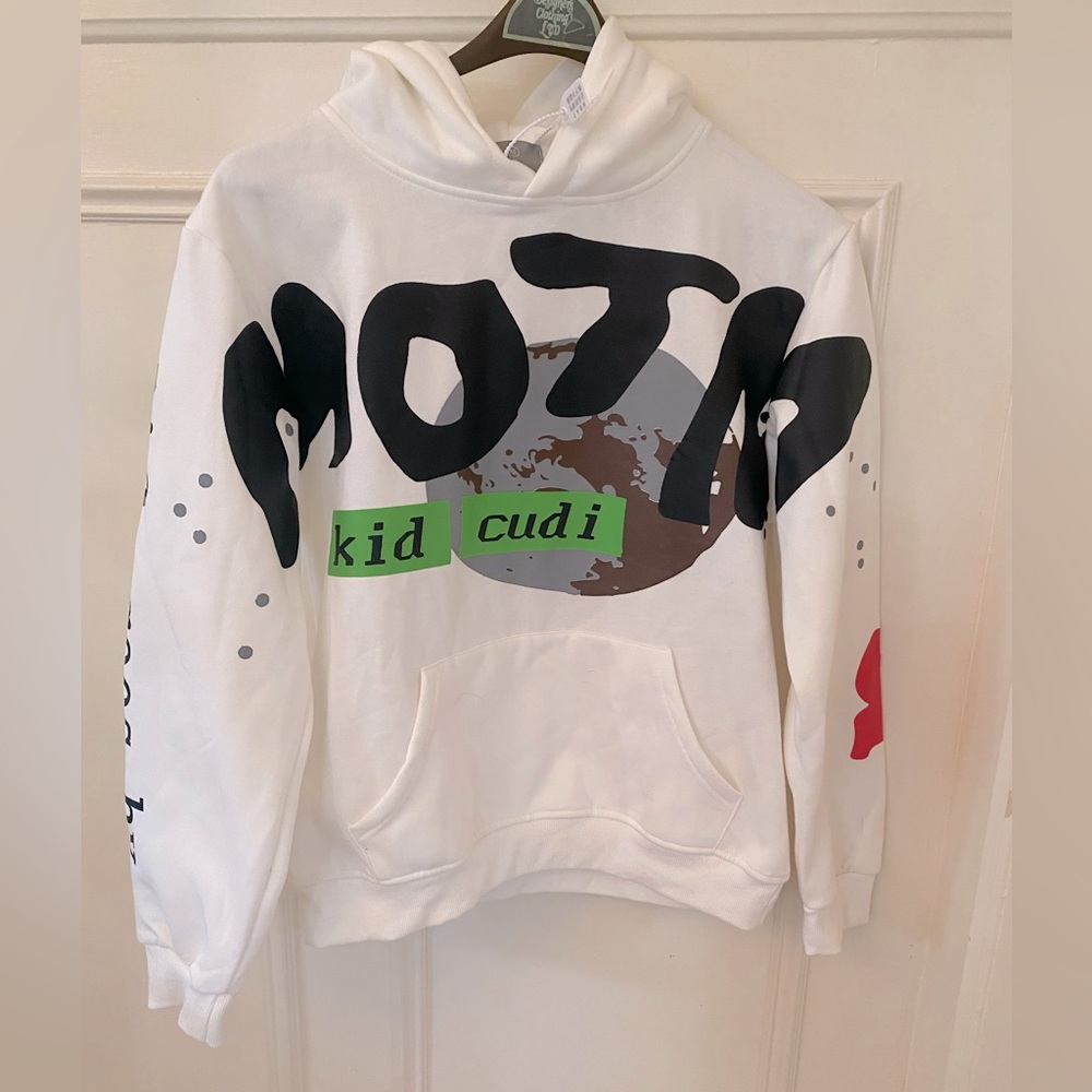 Kid Cudi Man On The Moon Hoodie White Medium